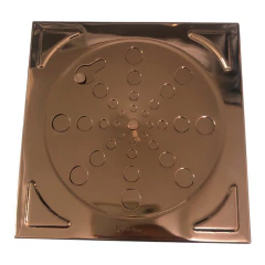 Grelha De Ralo 15x15 Em Cobre Para Banheiro Piso - comprar online