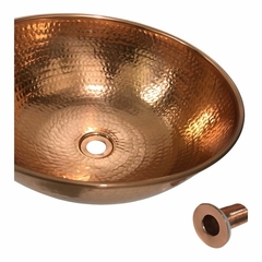Cuba de Cobre 38cm + Válvula - Decobremetais