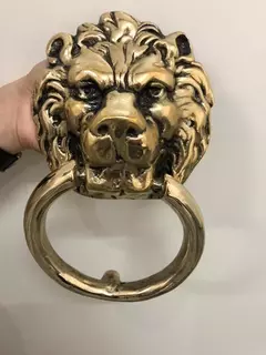 Aldrava Leão em Bronze Fundido - comprar online
