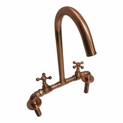 Torneira de cobre c/ misturador agua quente fria - comprar online