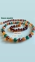 Collar ambar cognac, aventurina y cornalina 45 cm - comprar online