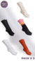 PACK X 3 - Medias Mujer Media caña Lisa Estampada Rayada ELEMENTO - comprar online