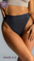PACK X 2 - Bombacha Cola Less Alta algodón y Lycra Con Elástico Personalizado BRIGITTE - Lenceria Maguiblue