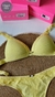 Conjunto Triángulo Tasa Soft De Microfibra Labrada y colaless BRIGITTE - tienda online