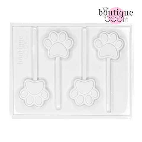 Molde Acetato Paleta Paw 4cm | 4 cav.