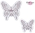 Cortante Tex. Mariposa | 2 Tamaos