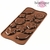 Molde Silicona Bombon Flores & Hojas | 12 cav