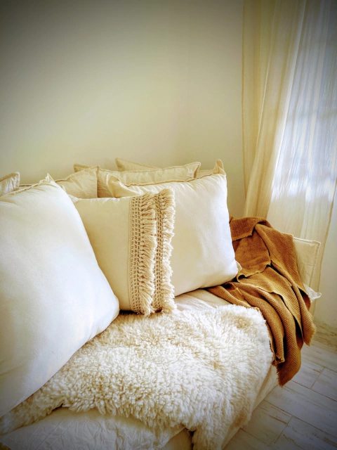 ALMOHADON TUSOR LISO 60x60 - comprar online