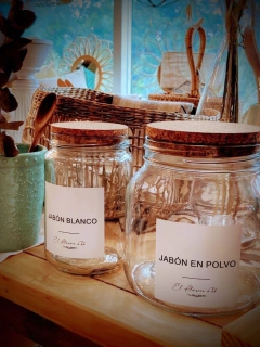 FRASCO DE VIDRIO TAPA DE CORCHO CHICO - comprar online