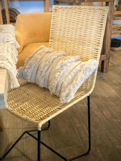 SILLA HIERRO Y MIMBRE - comprar online
