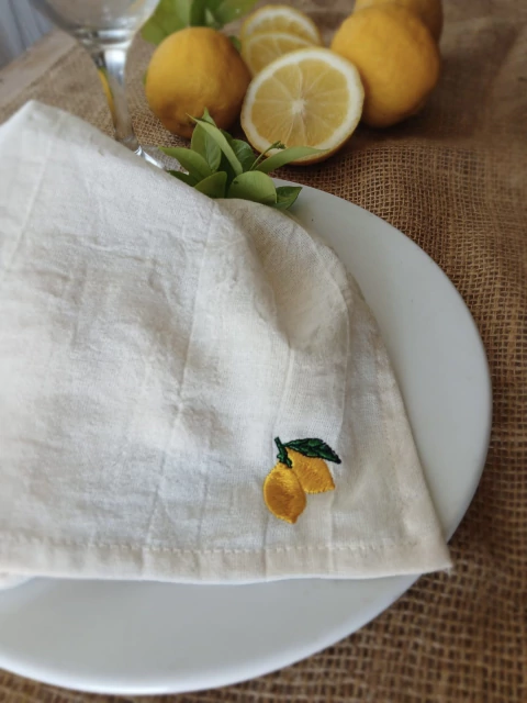 PACK 4 SERVILLETAS GASA LEMON - comprar online
