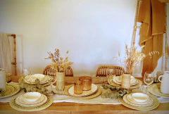PLATOS MELAMINA CRUDO SET 12 u - El Almacén de Totó® | #Inspirando Mujeres