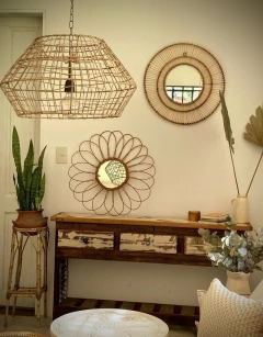 LAMPARA TULUM KRAFT CUADRICULADO XL 60CM