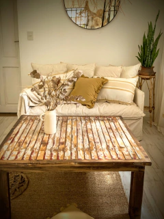 MESA RATONA DE MADERA ANTIGUA 1x1 en internet