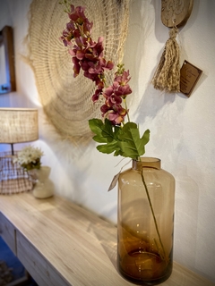 FLORERO VIDRIO CARAMELO - comprar online