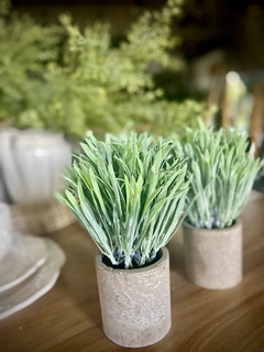 PLANTA ARTIFICIAL MACETA CON ROMERILLO