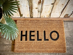 FELPUDO RECIBIDOR HELLO - comprar online