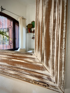 ESPEJO MADERA ANTIGUA 70x100 en internet