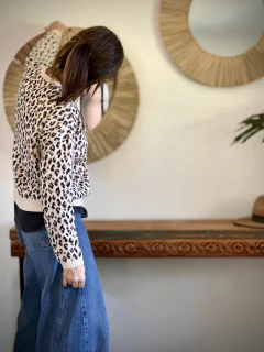 SWEATER PRINT BEIGE - comprar online