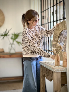 Imagen de SWEATER PRINT BEIGE