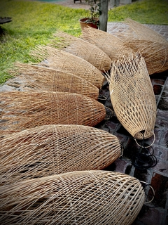 Imagen de LAMPARA RATTAN FLECOS GRANDE