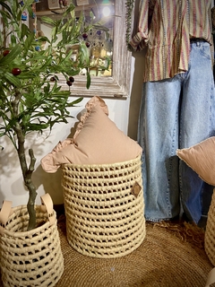 CANASTO PALMA TRENZADO XL - comprar online