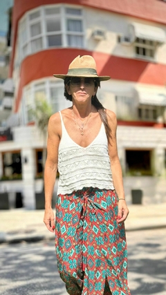PANTALON CHIRIPA VERDE Y ROJO en internet