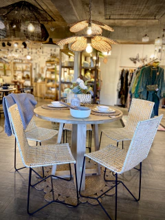 SILLA HIERRO Y MIMBRE