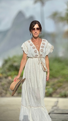 VESTIDO INDIA BORDADO FLORES en internet