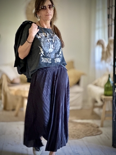 POLLERA PLISADA NEGRA - comprar online