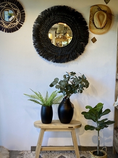 ESPEJO SEAGRASS ROMA BLACK - comprar online