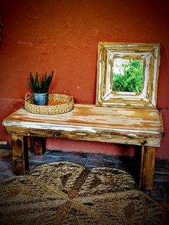 MESA RATONA DE MADERA ANTIGUA - comprar online