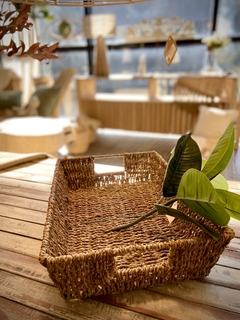 BANDEJA RECTANGULAR SEAGRASS GRANDE - tienda online