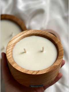 VELA EN CUENCO MADERA NEW GDE - comprar online