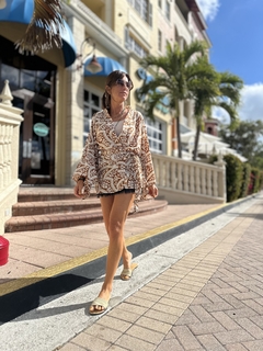 KIMONO CORTO TREVERIS CASTANA - comprar online