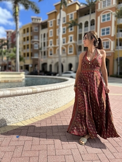 VESTIDO BANGKOK BORDEAUX - tienda online