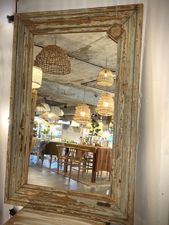 ESPEJO MADERA ANTIGUA 60X90 - comprar online