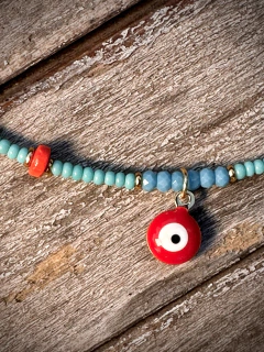 COLLAR BLOKEO TURQUESA - tienda online