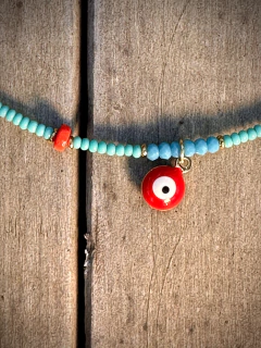 COLLAR BLOKEO TURQUESA