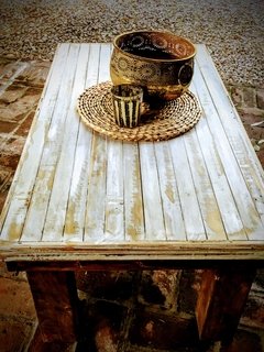MESA RATONA DE MADERA ANTIGUA - comprar online