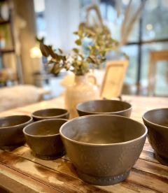 BOWL ENSALADERA CERAMICA GRIS - comprar online