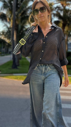 CAMISA GASA PLUMETI NEGRA - El Almacén de Totó® | #Inspirando Mujeres