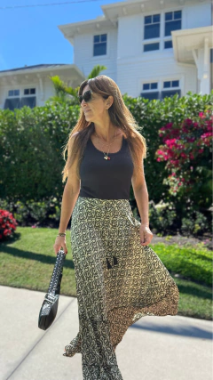 FALDA LARGA JENA CRUDO - comprar online