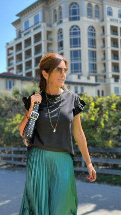 FALDA PLISADA NEW VERDE - comprar online