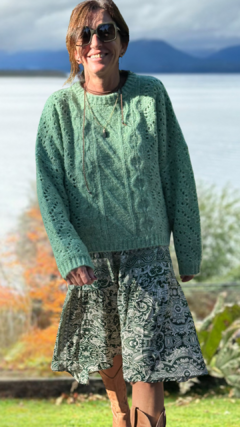 Imagen de VESTIDO SQUARE VERDE LARGO