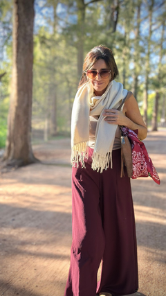 PALAZO PINZAS BORDEAUX - El Almacén de Totó® | #Inspirando Mujeres
