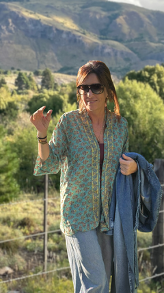KIMONO CORTO GREEN NEW - comprar online