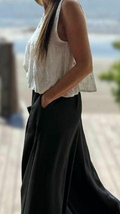 PALAZO PINZAS NEGRO - comprar online