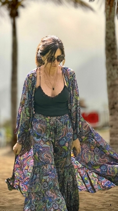 KIMONO LARGO QUERO AZUL en internet