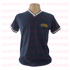 CAMISETA AZUL MARINHO MANGA CURTA